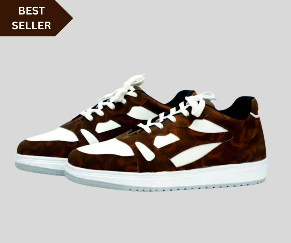 ZAWA Driftwood White Sneakers - Every Step, a Statement