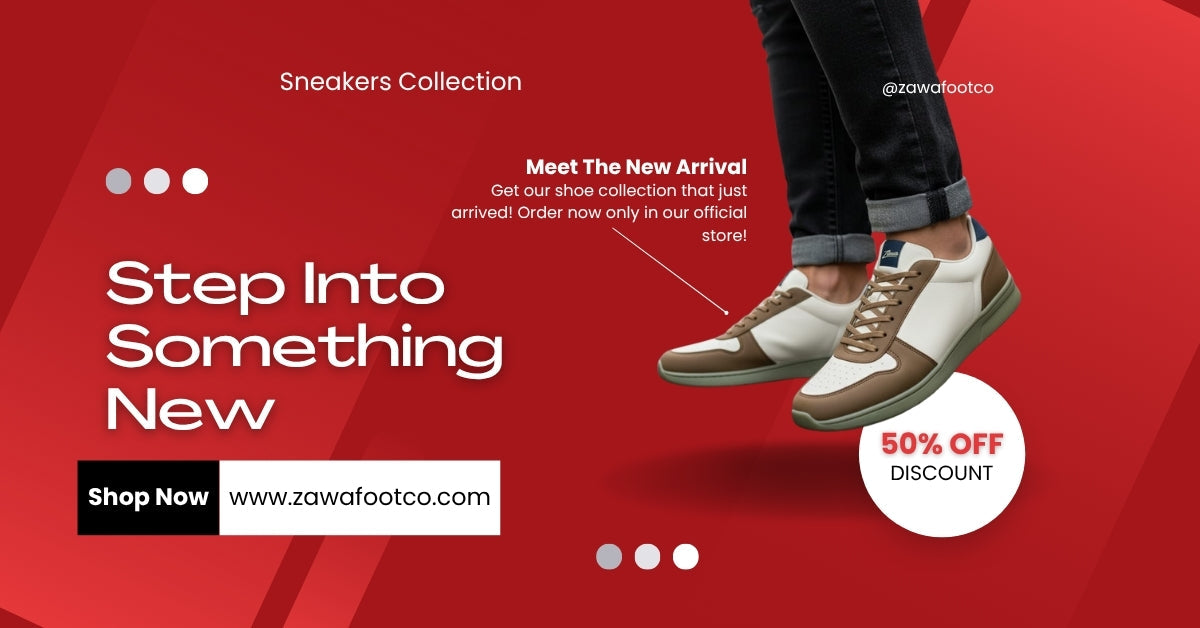 ZAWA Footco trending sneakers collection – new arrivals with modern design and limited 50% off offer for online shoppers