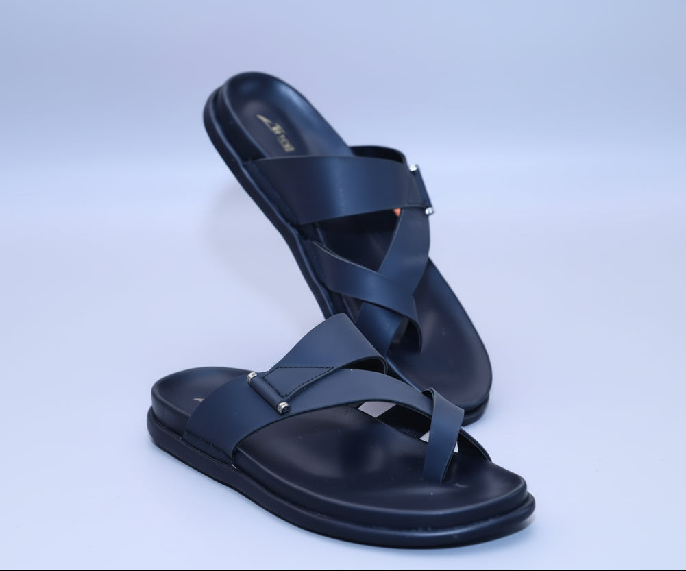 zawa rivano Black sandal on a plain background