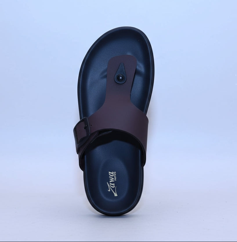 Zawa Rivano Black sandals on a light background