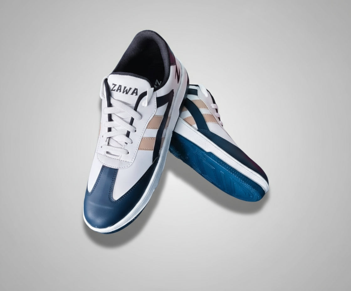 Pair of Zawa skydrift sneakers on a plain background